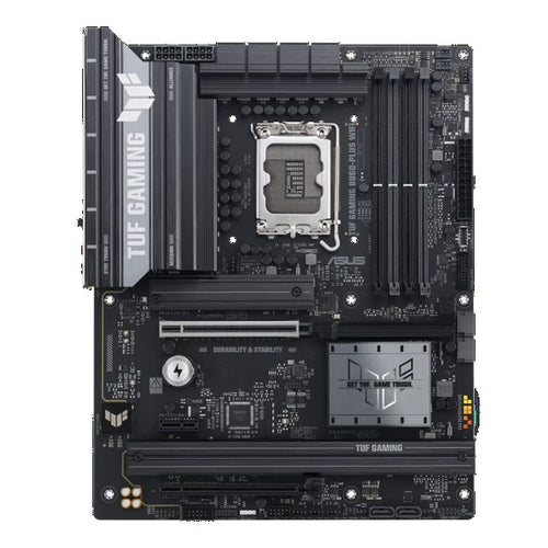 ASUS TUF GAMING B860-PLUS WIFI LGA1851 ATX Motherboard 256GB, DDR5, 1 x PCIe 5.0, 3 x M.2 slots, 4 x SATA, WiFi 7, 1 x HDMI, 1 x DP - Image 1