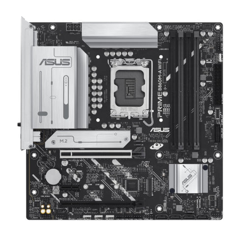 ASUS PRIME B860M-A WIFI-CSM Micro-ATX Motherboard 256GB, DDR5, 1 x PCIe 5.0,  2 x M.2 slots,  4 x SATA, WiFi 6E, 1 x HDMI, 2 x DP - Image 1