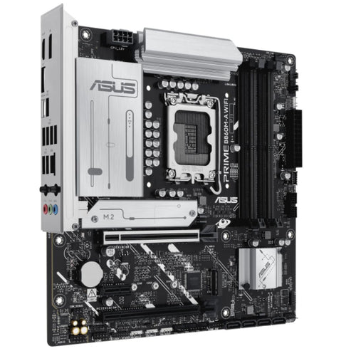 ASUS PRIME B860M-A WIFI-CSM Micro-ATX Motherboard 256GB, DDR5, 1 x PCIe 5.0,  2 x M.2 slots,  4 x SATA, WiFi 6E, 1 x HDMI, 2 x DP - Image 2