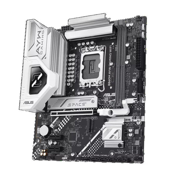 ASUS B860M AYW GAMING WIFI Micro-ATX Motherboard Up to 128GB DDR5 (2x Slots), 1 x PCIe 4.0,  2 x M.2 slots, WiFi 6,