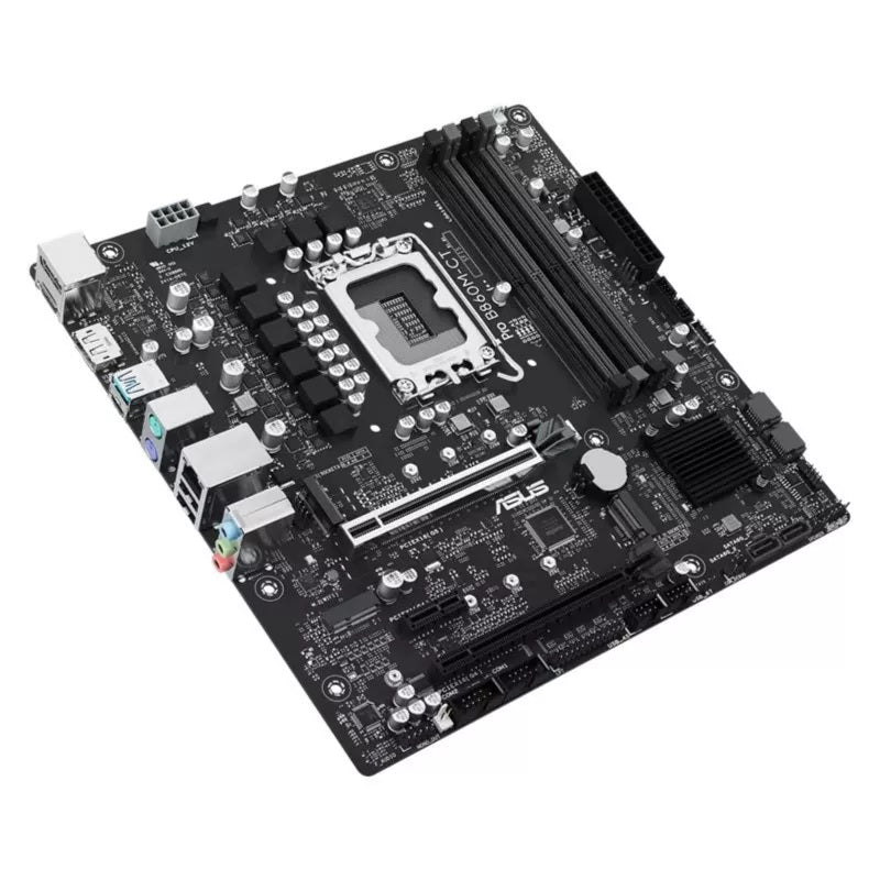 ASUS PRO B860M-CT-CSM-SI, Micro-ATX Motherboard, Intel B860, LGA1851, DDR5 256GB, PCIe 5.0, 2× M.2, 1GbE, Commercial BIOS - Image 3