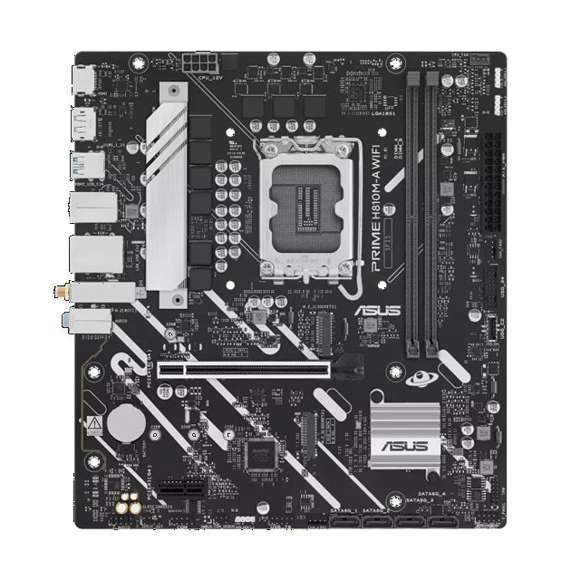 ASUS PRIME H810M-A WIFI-CSM Micro-ATX Motherboard Up to 128GB DDR5 (2x Slots), 1 x PCIe 4.0 x16, 2 x M.2, 4 x SATA, WiFi 6, HDMI, DP - Image 5