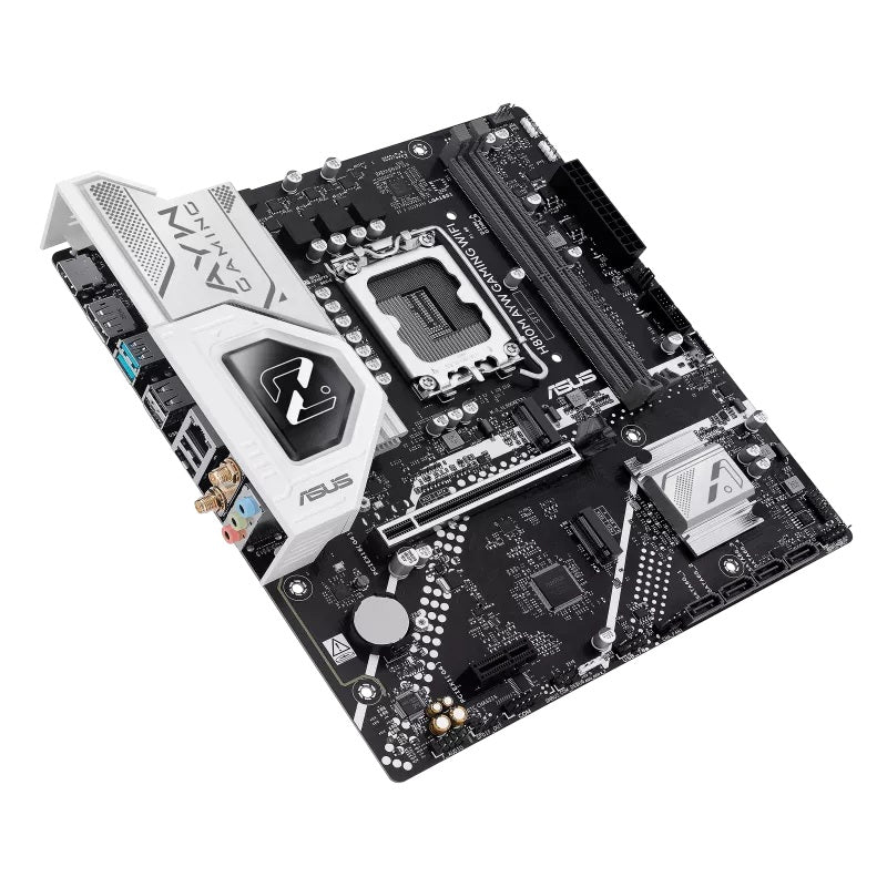ASUS H810M AYW Gaming Wifi, LGA1851, Micro-ATX, DDR5 128GB, PCIe 4.0, 2× M.2, Wi-Fi 6, 1GbE - Image 3