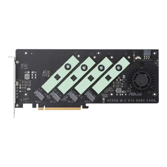 ASUS HYPER M.2 X16 GEN5 CARD (PCIe 5.0/4.0) Supports up to four NVMe M.2 (2242/2260/2280/22110) devices at up to 512 Gbps for RAID functions - Image 2