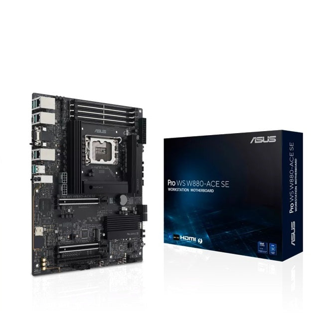 ASUS Pro WS W880-ACE SE, Intel W880 ATX, LGA1851, DDR5 256GB ECC, PCIe 5.0, 4x M.2, Dual 2.5Gb LAN, Thunderbolt 4, vPro, IPMI/BMC Ready - Image 5