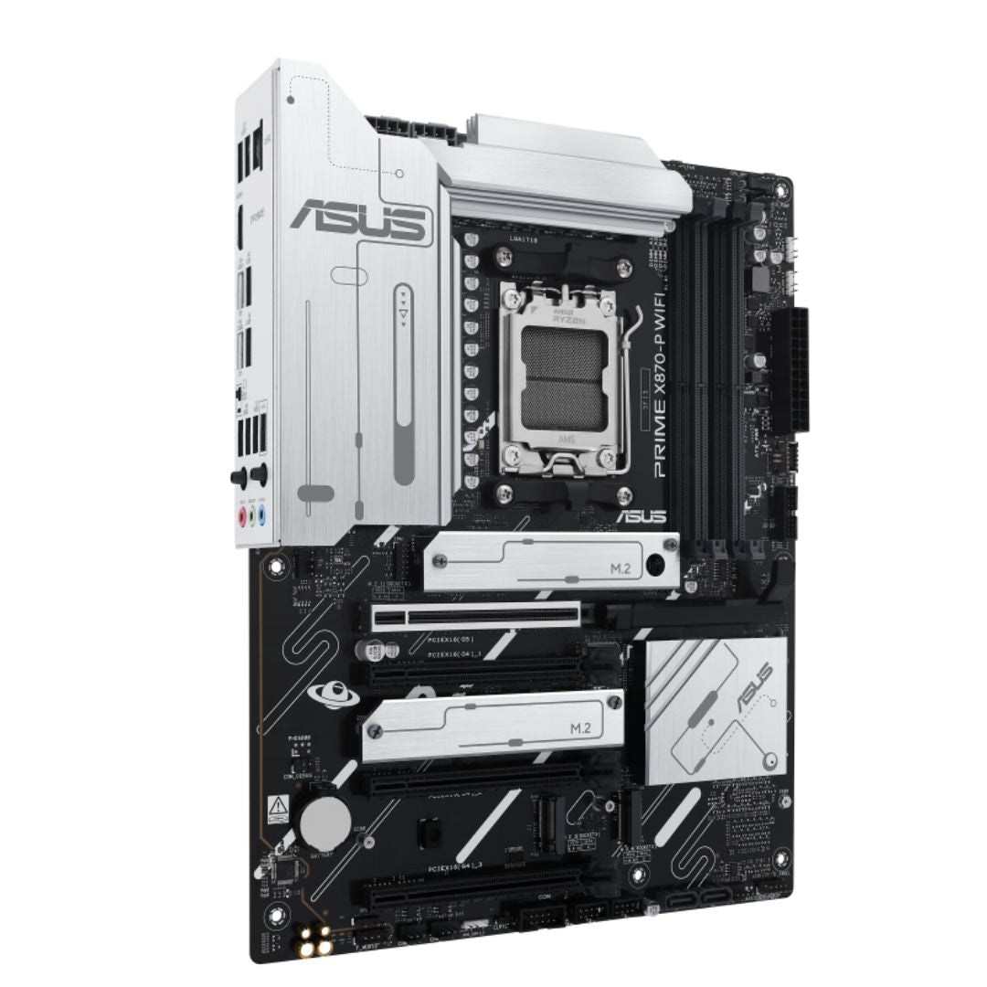 ASUS AMD PRIME X870-P WIFI-CSM (AM5) ATX Motherboard, DDR5 192GB, 1x PCIe 5.0 x16 slot, 4 x M.2 slots, 2x SATA, Wi-Fi 7, 1 x HDMI - Image 2
