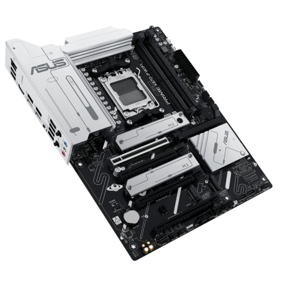 ASUS AMD PRIME X870-P WIFI-CSM (AM5) ATX Motherboard, DDR5 192GB, 1x PCIe 5.0 x16 slot, 4 x M.2 slots, 2x SATA, Wi-Fi 7, 1 x HDMI - Image 3