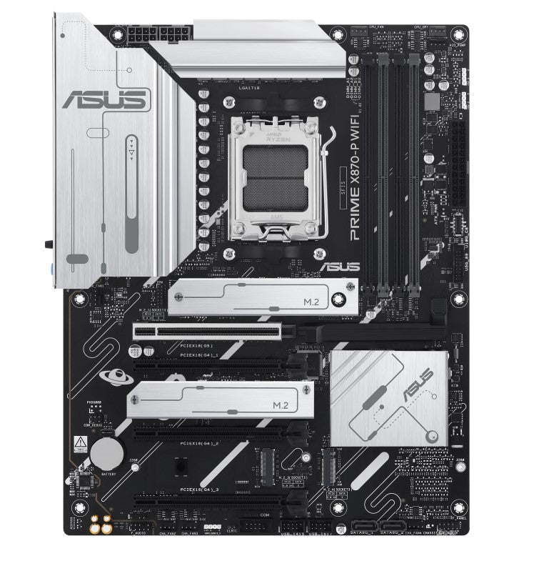 ASUS AMD PRIME X870-P WIFI-CSM (AM5) ATX Motherboard, DDR5 192GB, 1x PCIe 5.0 x16 slot, 4 x M.2 slots, 2x SATA, Wi-Fi 7, 1 x HDMI - Image 5