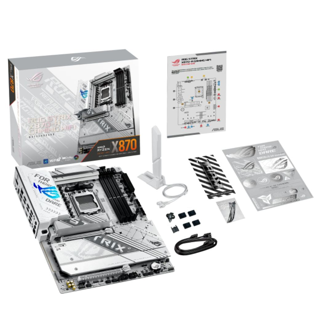 ASUS AMD ROG STRIX X870-A GAMING WIFI (AM5) ATX Motherboard, DDR5 192GB, 1x PCIe 5.0 x16 slot, 4 x M.2 slots, 2x SATA, Wi-Fi 7, 1 x HDMI, 1 x DP - Image 4