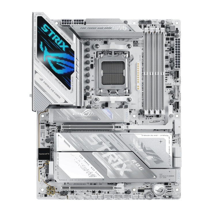 ASUS AMD ROG STRIX X870E-A GAMING NEO (AM5) ATX Motherboard, DDR5 256GB, PCIe 5.0, 4x M.2, 1x HDMI, Wi-Fi 7, 5Gb LAN, USB4, 4K, ATX - Image 1