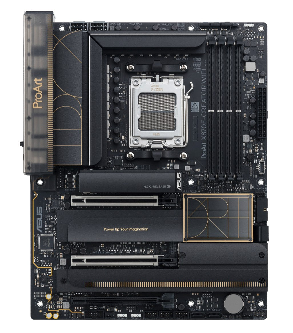 ASUS AMD ProArt X870E-CREATOR WIFI (AM5) ATX Motherboard, DDR5 192GB, 2 x PCIe 5.0 x16 slots, 4 x M.2 slots , 4 x SATA, AQtion 10Gb Ethernet - Image 1