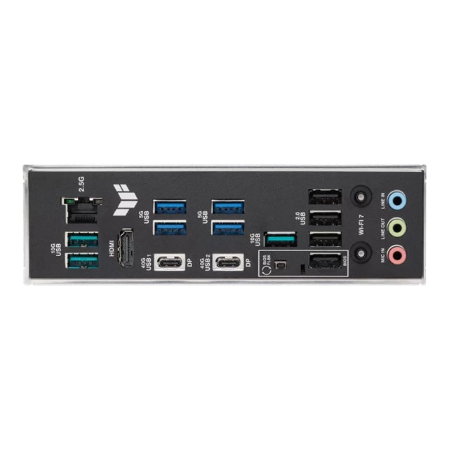 ASUS AMD TUF GAMING X870E-PLUS WIFI7 (AM5) ATX Motherboard, DDR5 256GB 8000+MT/s, PCIe 5.0, 4xM.2, 2.5GbE, WiFi 7, USB4 40Gbps - Image 4