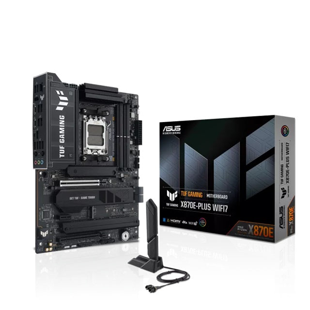 ASUS AMD TUF GAMING X870E-PLUS WIFI7 (AM5) ATX Motherboard, DDR5 256GB 8000+MT/s, PCIe 5.0, 4xM.2, 2.5GbE, WiFi 7, USB4 40Gbps - Image 5