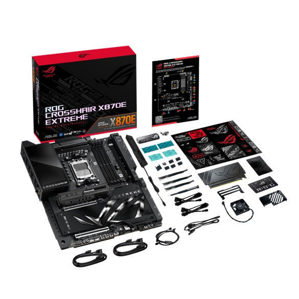 ASUS AMD ROG CROSSHAIR X870E EXTREME (AM5) E-ATX Motherboard, DDR5 256GB, PCIe 5.0, 5x M.2, 10GbE + 5GbE LAN, Wi-Fi 7, USB4, 2x PCIe 5.0 x16, 4x SATA - Image 4