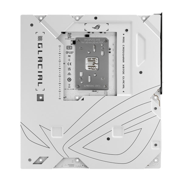 ASUS AMD ROG CROSSHAIR X870E GLACIAL, AM5, X870E, DDR5 256GB, PCIe 5.0, 7x M.2, Wi-Fi 7, Dual 10GbE, USB4, E-ATX, 2yr wty - Image 4