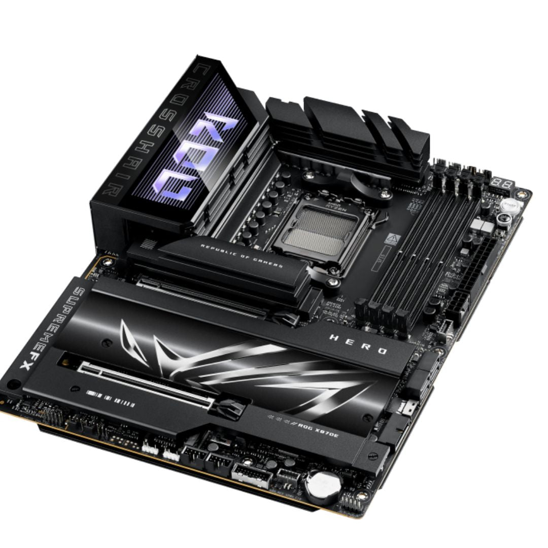 ASUS AMD ROG CROSSHAIR X870E HERO (AM5) ATX Motherboard, DDR5 256GB, 2x PCIe 5.0 x16, 5x M.2, 4x SATA, 5GbE + 2.5GbE LAN, Wi-Fi 7, USB4 - Image 2