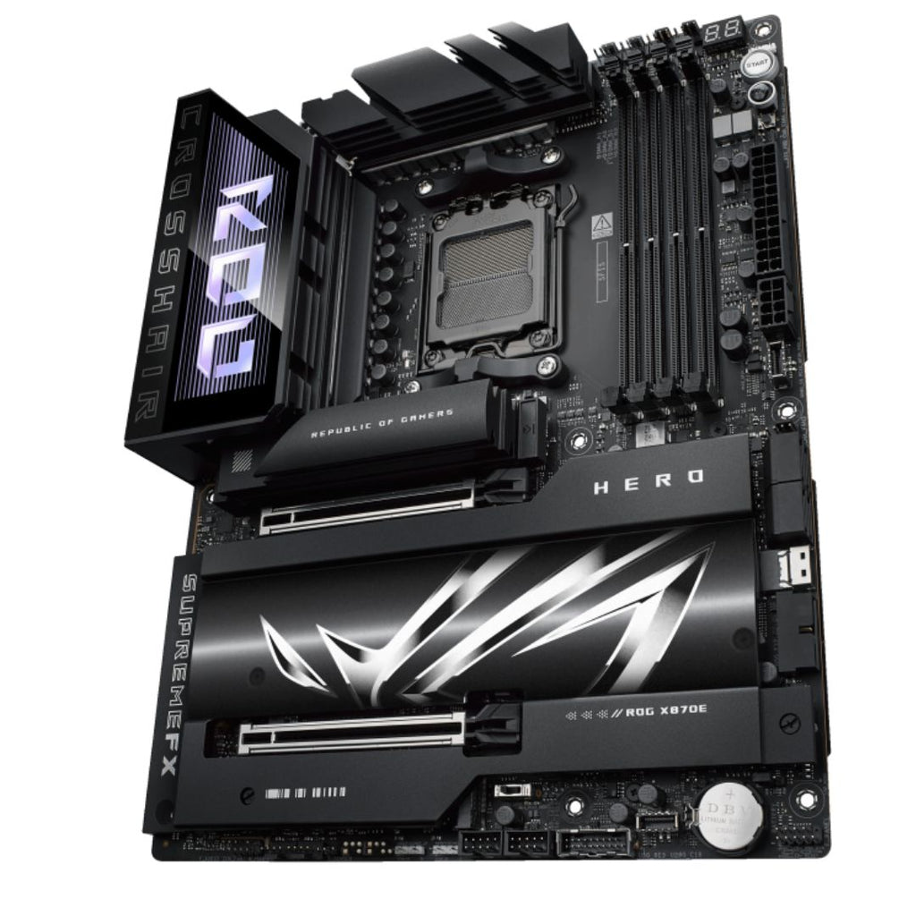 ASUS AMD ROG CROSSHAIR X870E HERO (AM5) ATX Motherboard, DDR5 256GB, 2x PCIe 5.0 x16, 5x M.2, 4x SATA, 5GbE + 2.5GbE LAN, Wi-Fi 7, USB4 - Image 3