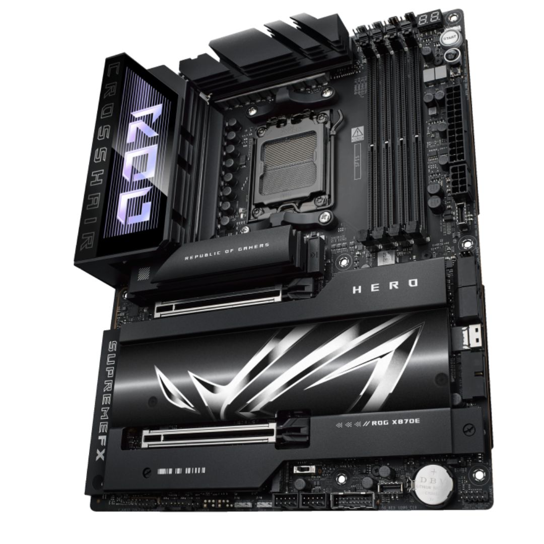 ASUS AMD ROG CROSSHAIR X870E HERO (AM5) ATX Motherboard, DDR5 256GB, 2x PCIe 5.0 x16, 5x M.2, 4x SATA, 5GbE + 2.5GbE LAN, Wi-Fi 7, USB4 - Image 3
