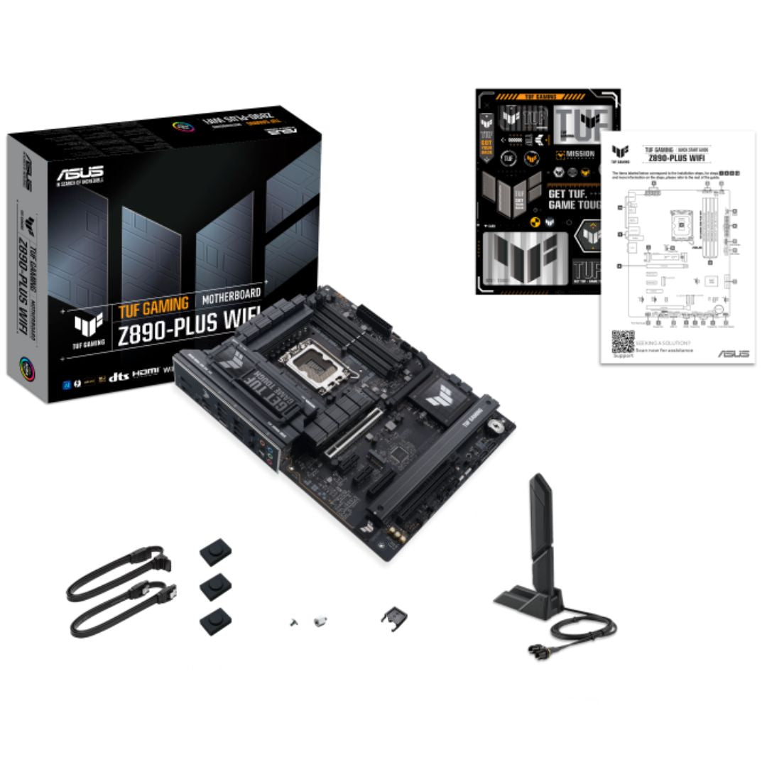 ASUS TUF GAMING Z890-PLUS WIFI LGA1851 ATX Motherboard 192GB,  DDR5, 1 x PCIe 5.0 x16 slots, 4 x M.2 slots, 4 x SATA 6Gb/s - Image 4