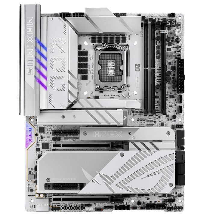 ASUS ROG MAXIMUS Z890 APEX LGA1851 ATX Motherboard 96GB, 2x DDR5, 2 x PCIe 5.0 x16 slots, 6 x M.2 slots, 4 x SATA 6Gb/s - Image 1