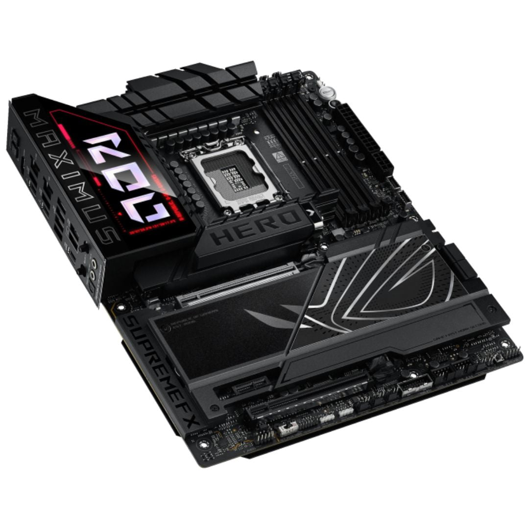 ASUS ROG MAXIMUS Z890 HERO LGA1851 ATX Motherboard 192GB, DDR5, 1 x PCIe 5.0 x16 slots, 6 x M.2 slots,1 x SlimSAS, 4 x SATA 6Gb/s - Image 2