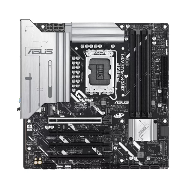 ASUS PRIME Z890M-PLUS WIFI-CSM LGA1851 mATX Motherboard, DDR5 256GB, PCIe 5.0, 3×M.2, 2.5GbE, Wi-Fi 7, USB 20Gbps Type-C - Image 5