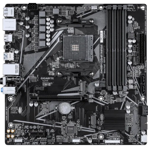Gigabyte B450M D3HP WIFI6E AMD Ryzen Gen3 AM4 mATX Motherboard 4xDDR4 3xPCIE 1xM.2 DVI HDMI RAID GbE LAN 4xSATA 2xUSB3.1 8xUSB2.0 CF (LS) - Image 2