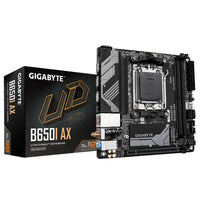 Gigabyte B650I AX Motherboard 2x DDR5~96GB,1x PCIe x16, 1x M.2, 2x SATA 6, 3x USB 3.2, 1x USB-C, 4x USB 2.0 - Image 1