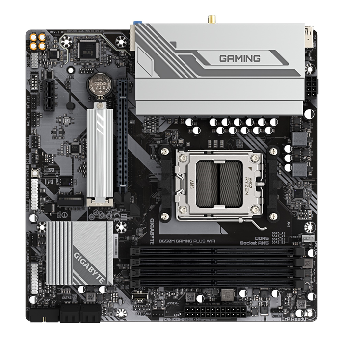 Gigabyte B650M GAMING PLUS WIFI, AMD AM5, 4 x DDR5up to 256 G, 1 x HDMI, 1 x PCI Express x16, 2 x M.2, 4 x SATA, 4 x USB 3.2 - Image 3