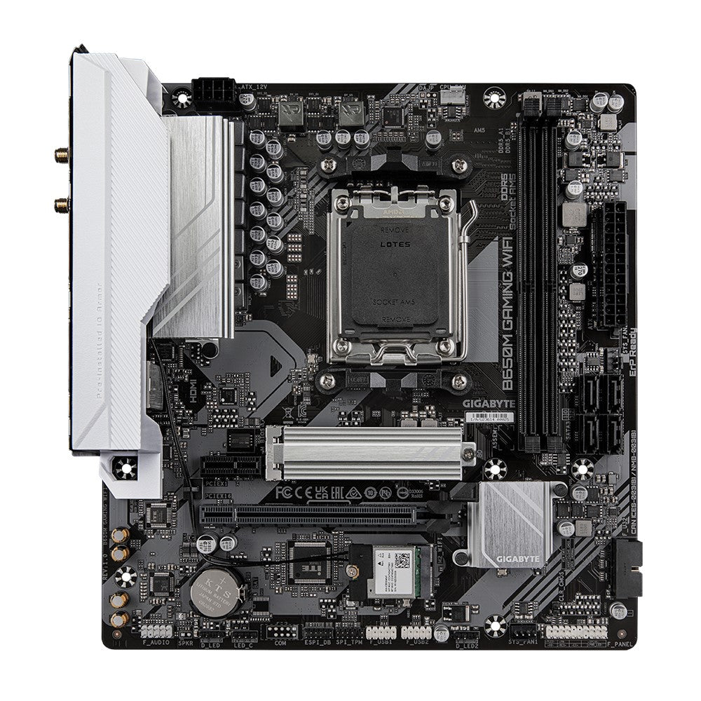 Gigabyte B650M GAMING WIFI, AMD AM5, 2 x DDR5 up to 128 GB, 1 x HDMI, 	1 x PCI Express x16, 1 x PCI Express x1, 1 x M.2, 4 x SATA, 4 x USB 3.2 - Image 2