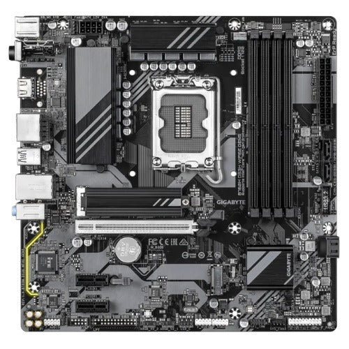 Gigabyte B760M DS3H WIFI6E GEN5 Intel LGA 1700 mATX Motherboard, 4x DDR5 ~256GB, 1x PCI-E x16, 2x M.2, 4x SATA,  5x USB 3.2, 6x USB 2.0 - Image 2