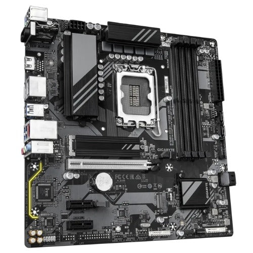Gigabyte B760M DS3H WIFI6E GEN5 Intel LGA 1700 mATX Motherboard, 4x DDR5 ~256GB, 1x PCI-E x16, 2x M.2, 4x SATA,  5x USB 3.2, 6x USB 2.0 - Image 3