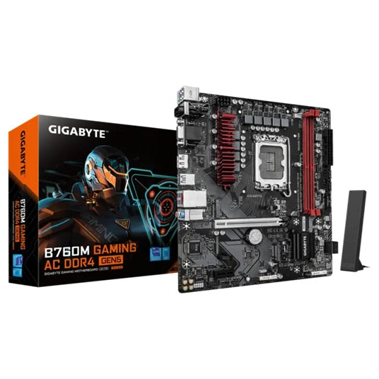 Gigabyte B760M GAMING AC DDR4 GEN5, Intel B760, LGA1700 12th–14th Gen, DDR4 64GB, PCIe 5.0 x16, Wi-Fi AC, 2.5GbE, M.2 PCIe 4.0 - Image 5