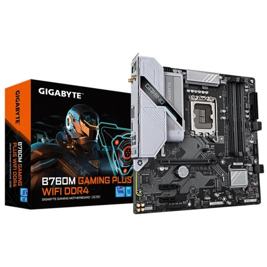 Gigabyte B760M GAMING PLUS WIFI DDR4, Intel B760, LGA1700 12th–14th Gen, DDR4 128GB, PCIe 4.0 x16, Wi-Fi 6, mATX - Image 5