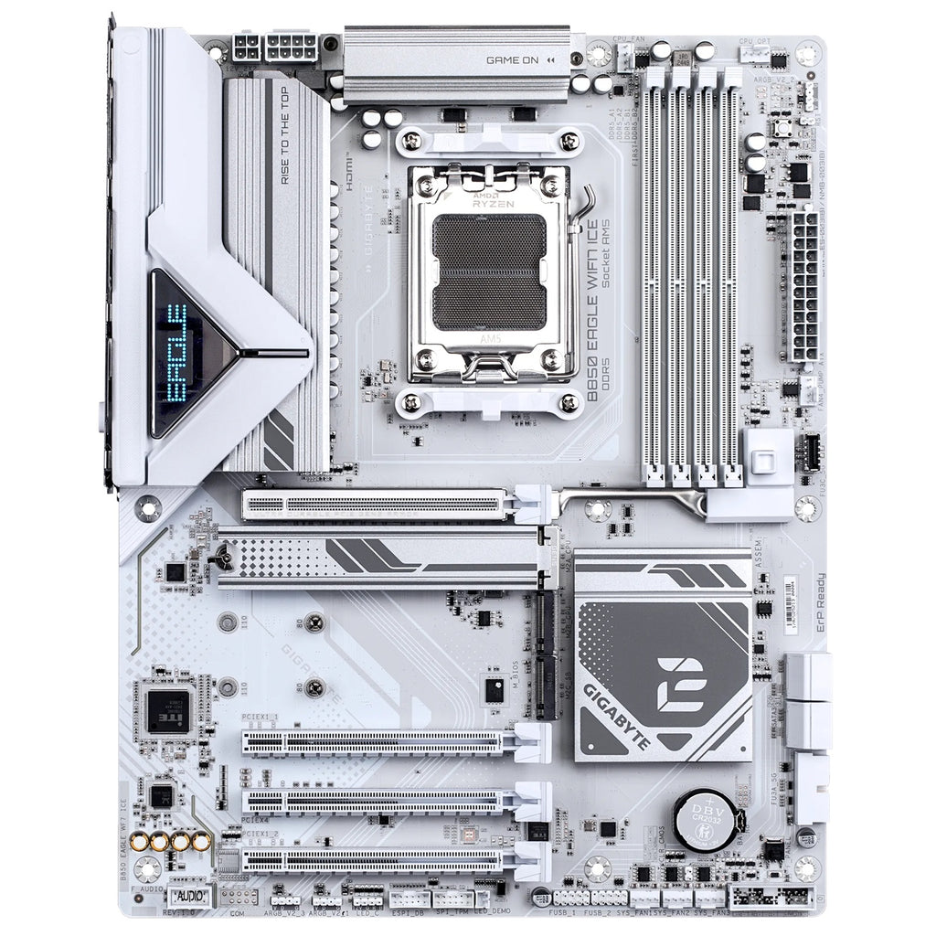 Gigabyte B850 EAGLE WF7 ICE, AMD AM5, 4 x DDR5 up to 256 GB,  1 x HDMI, 4 x PCI Express x16, 3 x M.2, 6 x USB 3.2, 2.5GbE LAN - Image 2