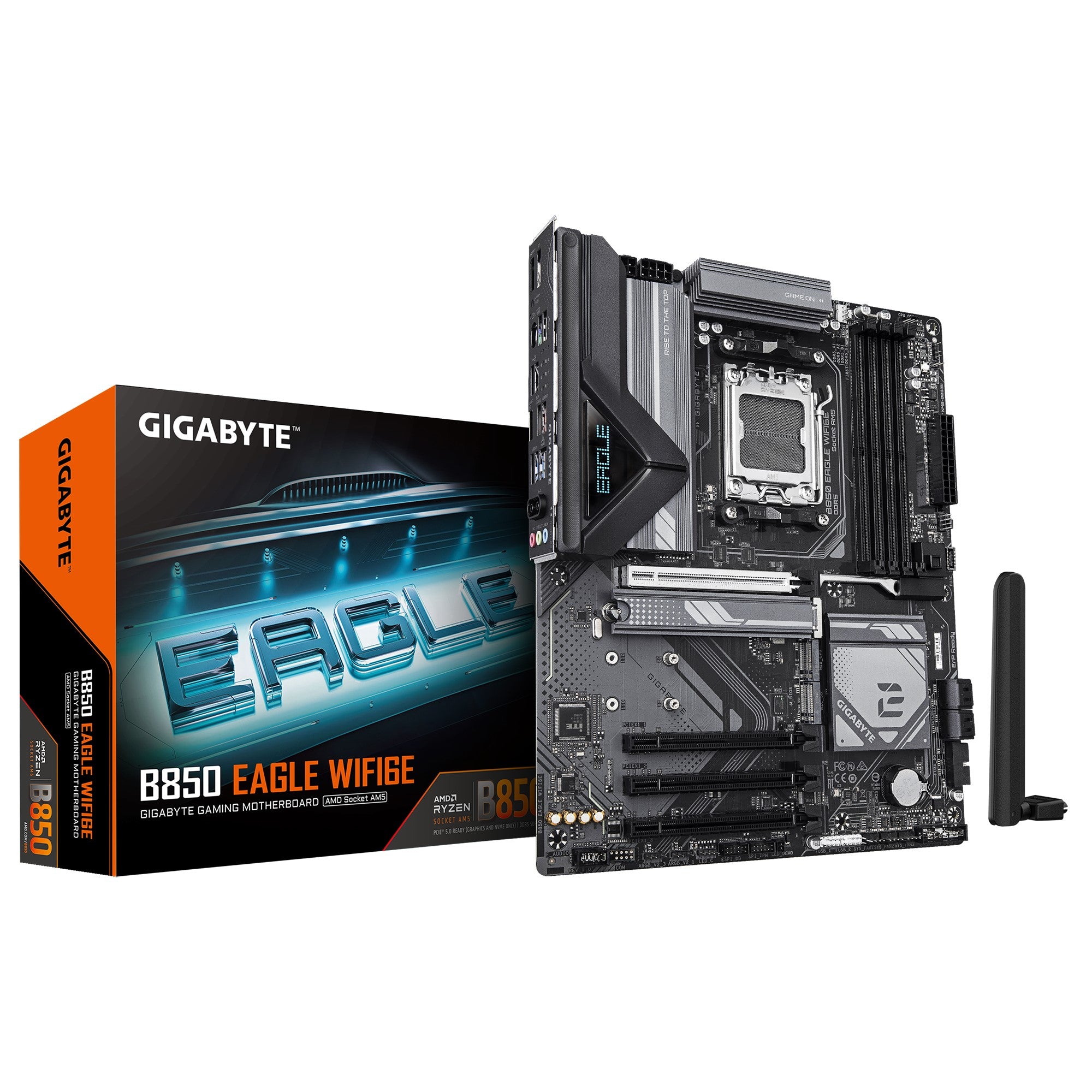 Gigabyte B850 EAGLE WIFI6E 1.0, AMD AM5, 4 x DDR5 up to 256 GB,  1 x HDMI, 4 x PCI Express x16, 3 x M.2, 4 x SATA, 6 x USB 3.2 - Image 4
