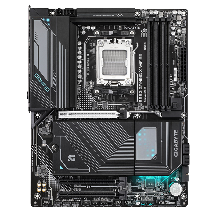 Gigabyte B850 GAMING X WIFI6E 1.0, AMD AM5, 4 x DDR5 up to 256 GB, 1 x HDMI, 3 x PCI Express x16, 3 x M.2, 4 x SATA, 9 x USB 3.2 - Image 2