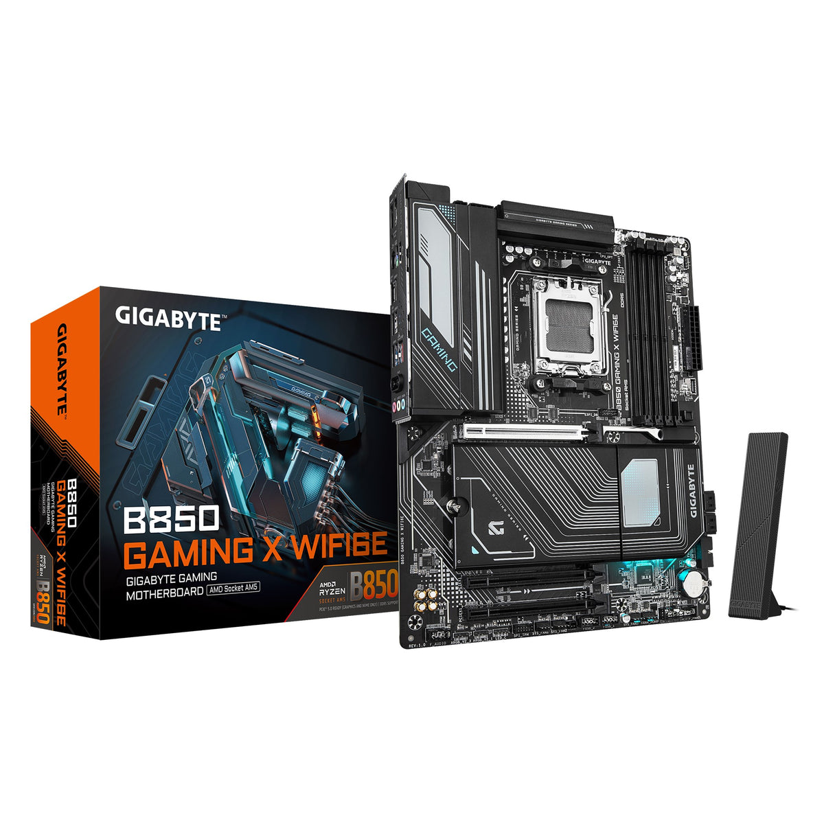 Gigabyte B850 GAMING X WIFI6E 1.0, AMD AM5, 4 x DDR5 up to 256 GB, 1 x HDMI, 3 x PCI Express x16, 3 x M.2, 4 x SATA, 9 x USB 3.2 - Image 4