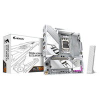 (LS) Gigabyte B850M A ELT WF6E ICE, AMD AM5, 4 x DDR5 up to 256 GB, 1 x HDMI, 1 x PCI Express x16, 2 x M.2, 4 x SATA,  9 x USB 3.2 - Image 1
