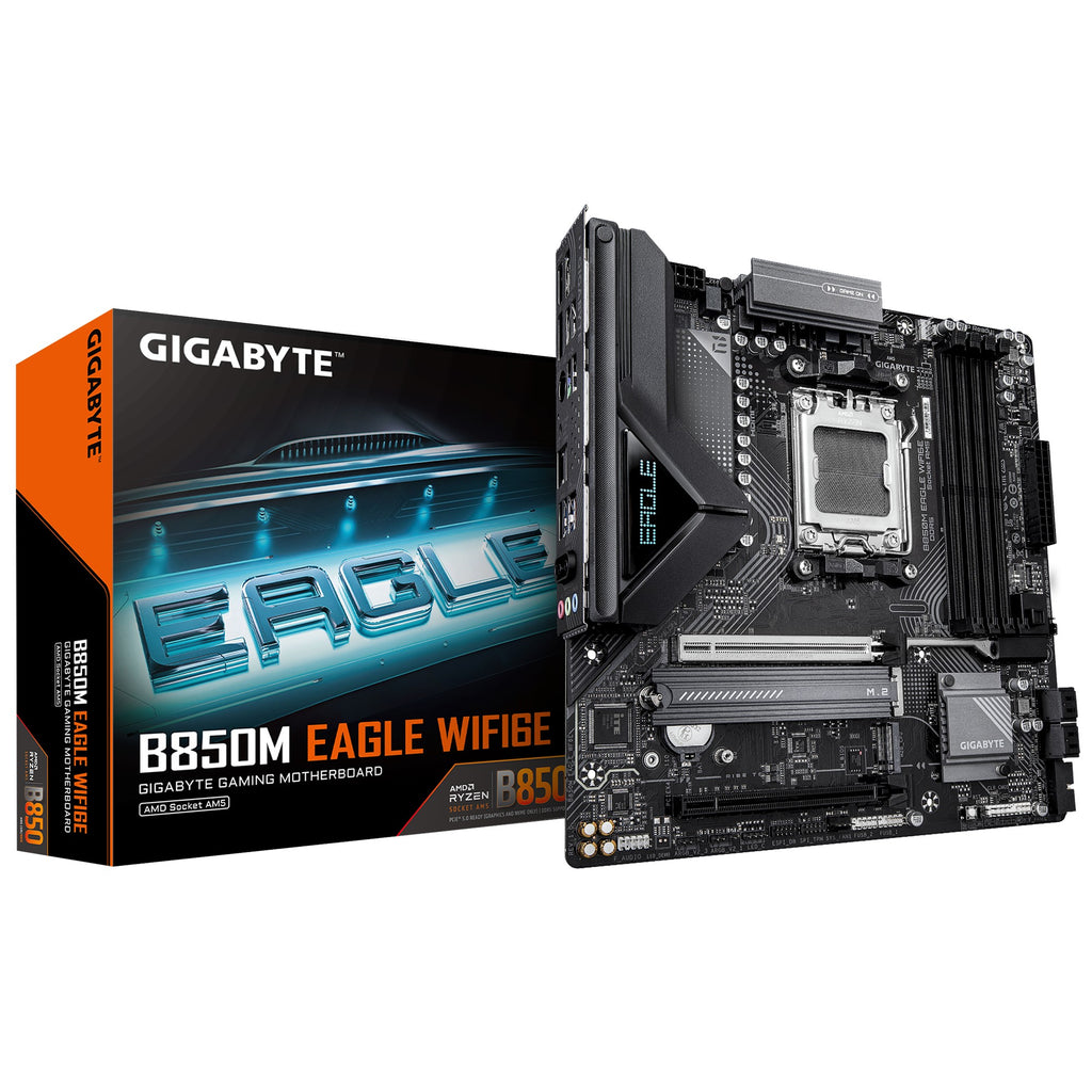Gigabyte B850M EAGLE WF6E , AMD AM5, 4 x DDR5 up to 256 GB,  1 x HDMI, 1 x PCI Express x16, 2 x M.2, 4 x SATA, 1x USB 3.2 - Image 4