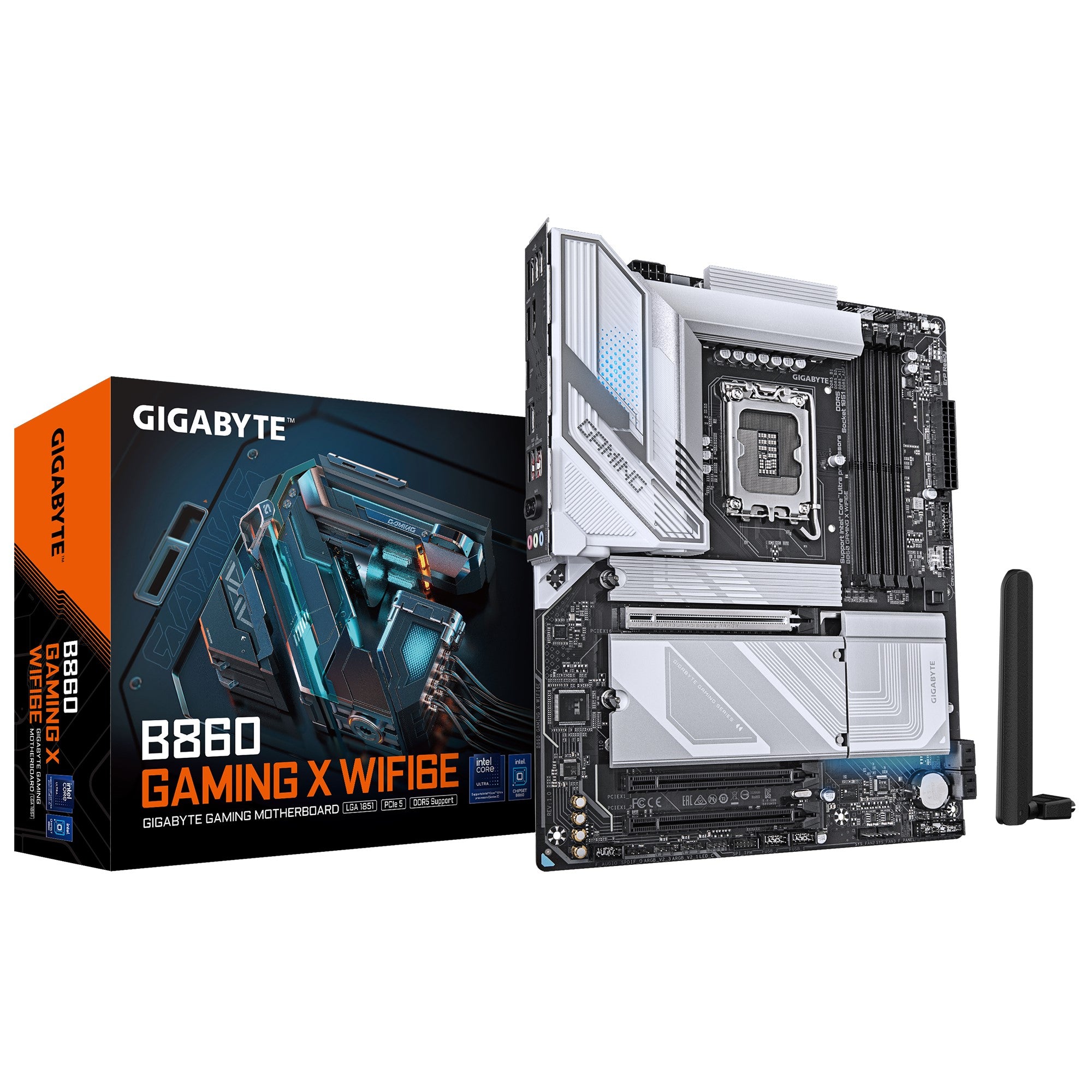 Gigabyte M/B B860 GAMING X WIFI6E,  Intel ® B860, 4 x DDR5 up to 256 GB, 1x HDMI, 3 x PCI Express x16, 3 x M.2, 4 x SATA, 5 x USB 3.2 - Image 1