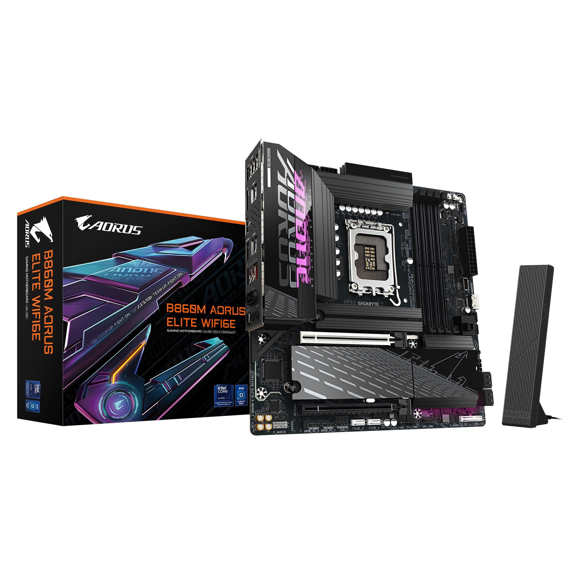 Gigabyte M/B B860M A ELITE WIFI6E 1.0,  Intel ® B860, 4 x DDR5 up to 256 GB, 2x HDMI, 2 x PCI Express x16, 3 x M.2, 4 x SATA, 8x USB 3.2 - Image 1