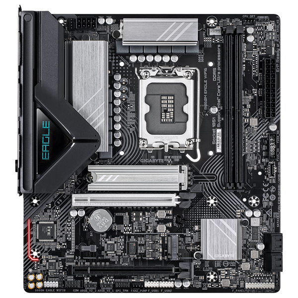 Gigabyte M/B B860M EAGLE WIFI6 1.0, Intel ® B860, 2 x DDR5 up to 128 GB, 1x HDMI, 2 x PCI Express x16, 2 x M.2, 4 x SATA, 5x USB 3.2