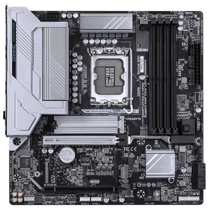 Gigabyte M/B B860M GAMING X WIFI6E 1.0, Intel ® B860, 4 x DDR5 up to 256 GB, 1x HDMI, 2 x PCI Express x16, 2 x M.2, 4 x SATA, 6x USB 3.2 - Image 2