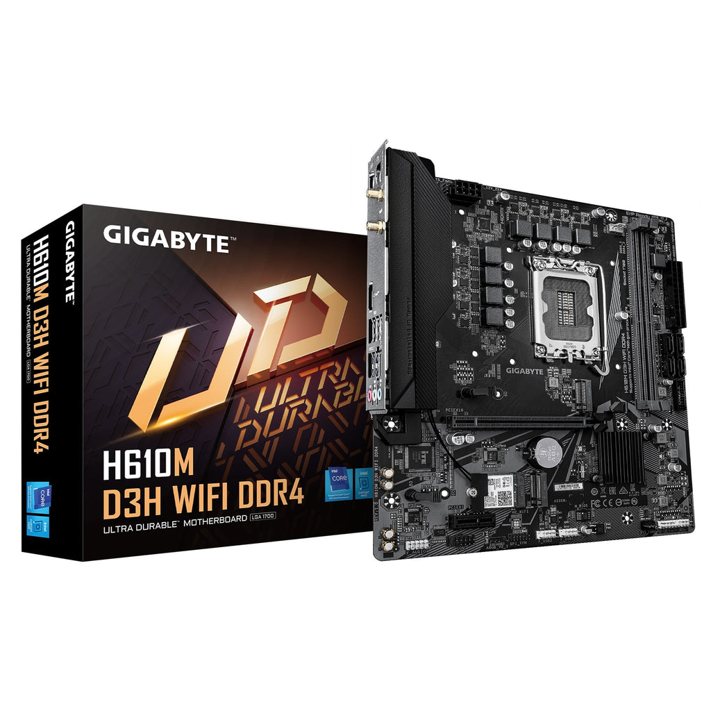 Gigabyte H610M D3H WIFI DDR4 Intel LGA 1700 , 2x DDR4 ~64GB, 1 x HDMI, 1x PCI x16, 1x PCI=E x1,1x M.2, 4x SATA, 4x USB3.2, 2x USB 2 - Image 4