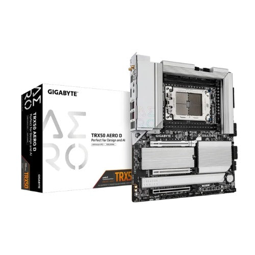 Gigabyte TRX50 AERO D AMD Ryzen Motherboard 4x DDR5~256GB,2x PCIe x16 slots, 4x M.2, 8x SATA 6Gb/s connectors, 11x USB 3.2, 4x USB2.0, 2x - Image 5