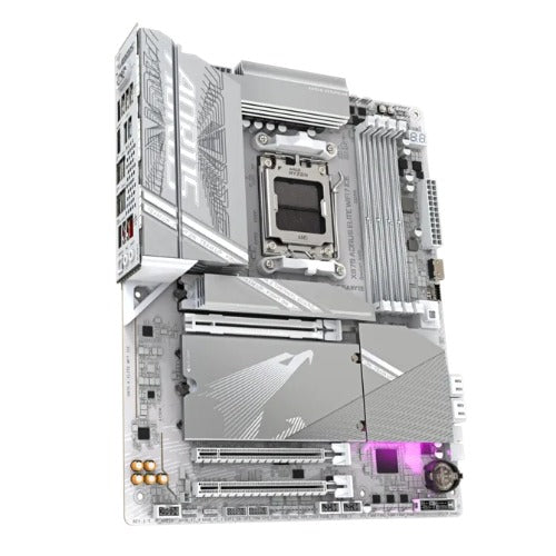 Gigabyte X870 AORUS ELITE WF7 ICE AMD AM5 ATX Motherboard 4x DDR5~256GB,3x PCIe x16, 4x M.2, 4x SATA 6, 4x USB 3.2, 4x USB2.0, 2x USB-C, - Image 3