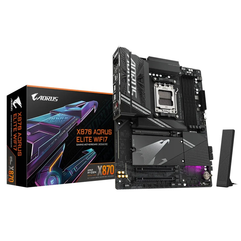 Gigabyte X870 AORUS ELITE WIFI7 AMD AM5 ATX Motherboard 4x DDR5~256GB,3x PCIe x16, 4x M.2, 4x SATA 6, 4x USB 3.2, 4x USB2.0, 2x USB-C, - Image 5