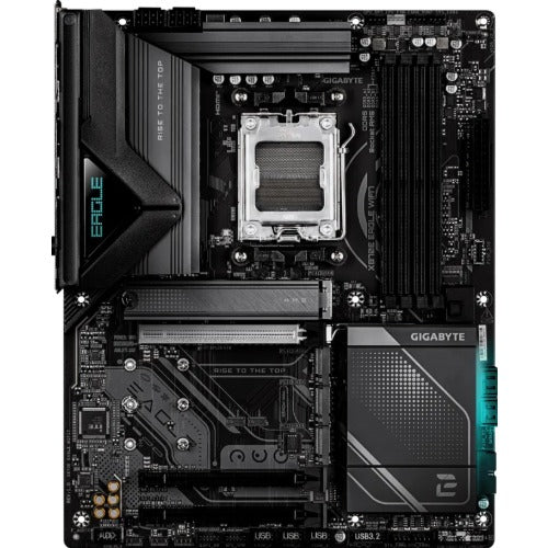 Gigabyte X870E EAGLE WIFI7 AM5 ATX, Ryzen 9000/8000/7000, 4×DDR5 256GB, PCIe 5.0 M.2, USB4, Wi-Fi 7, 5GbE LAN, ALC1220, HDMI, Q-Flash Plus - Image 2