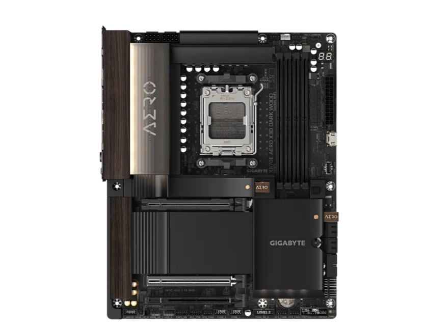 Gigabyte X870E AERO X3D DK WOOD AM5 DDR5 256GB USB4 Wi-Fi7 MT7927, RZ738 5GbE PCIe5 M.2 PCIe5/4 HDMI ALC1220 ATX - Image 2